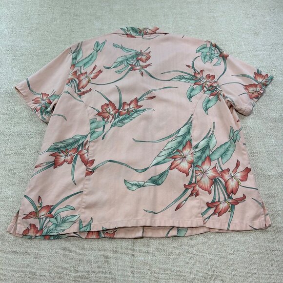 Tommy Bahama Women's Medium Button Down 100% Silk Shirt - Picture 2 of 9